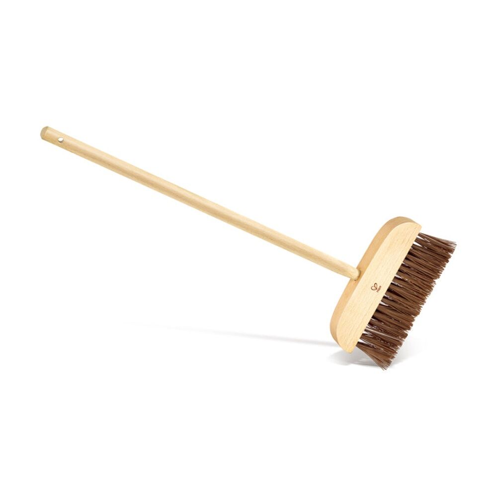 Hape Garden Broom Wooden Gardening Tool Outdoor Play Kids Toy 4y Brown (2 Pack) — image 2