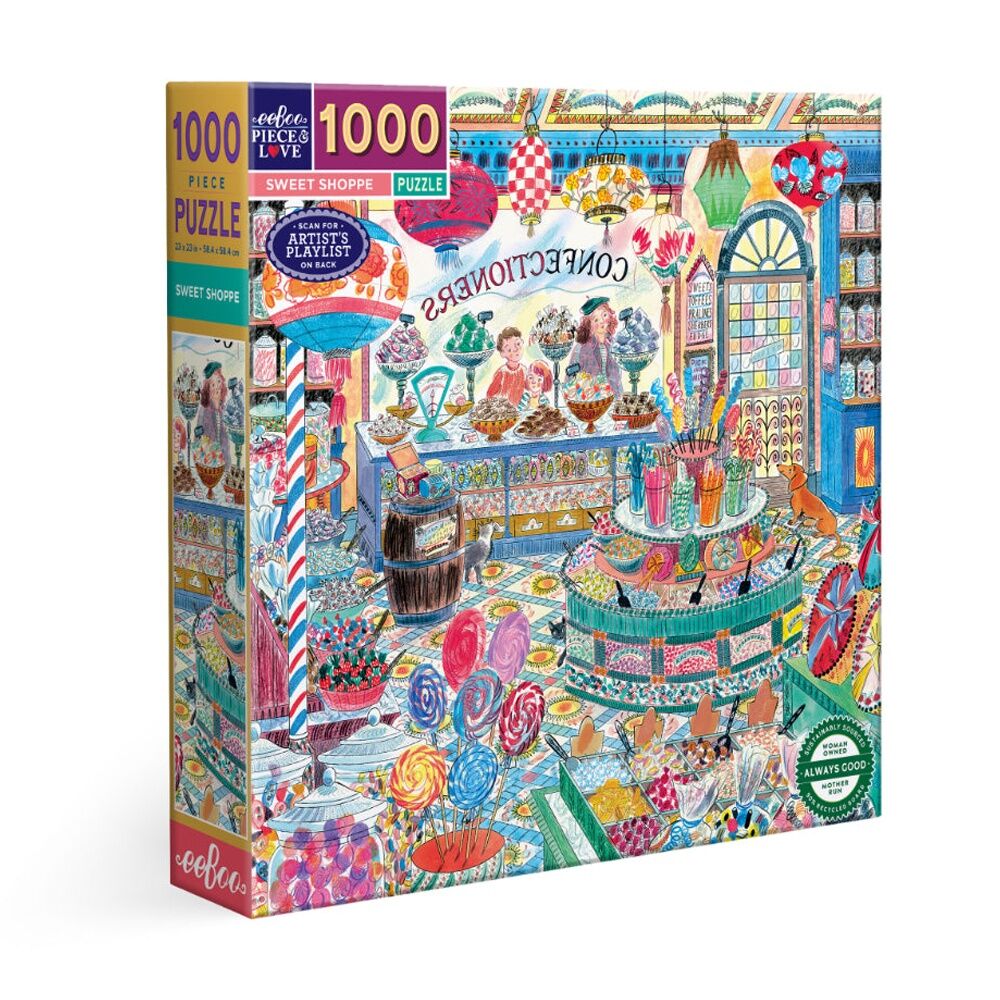 Eeboo Sweet Shoppe Puzzle Candy Store Scene Educational Play 8y+ (1000 Pieces)
