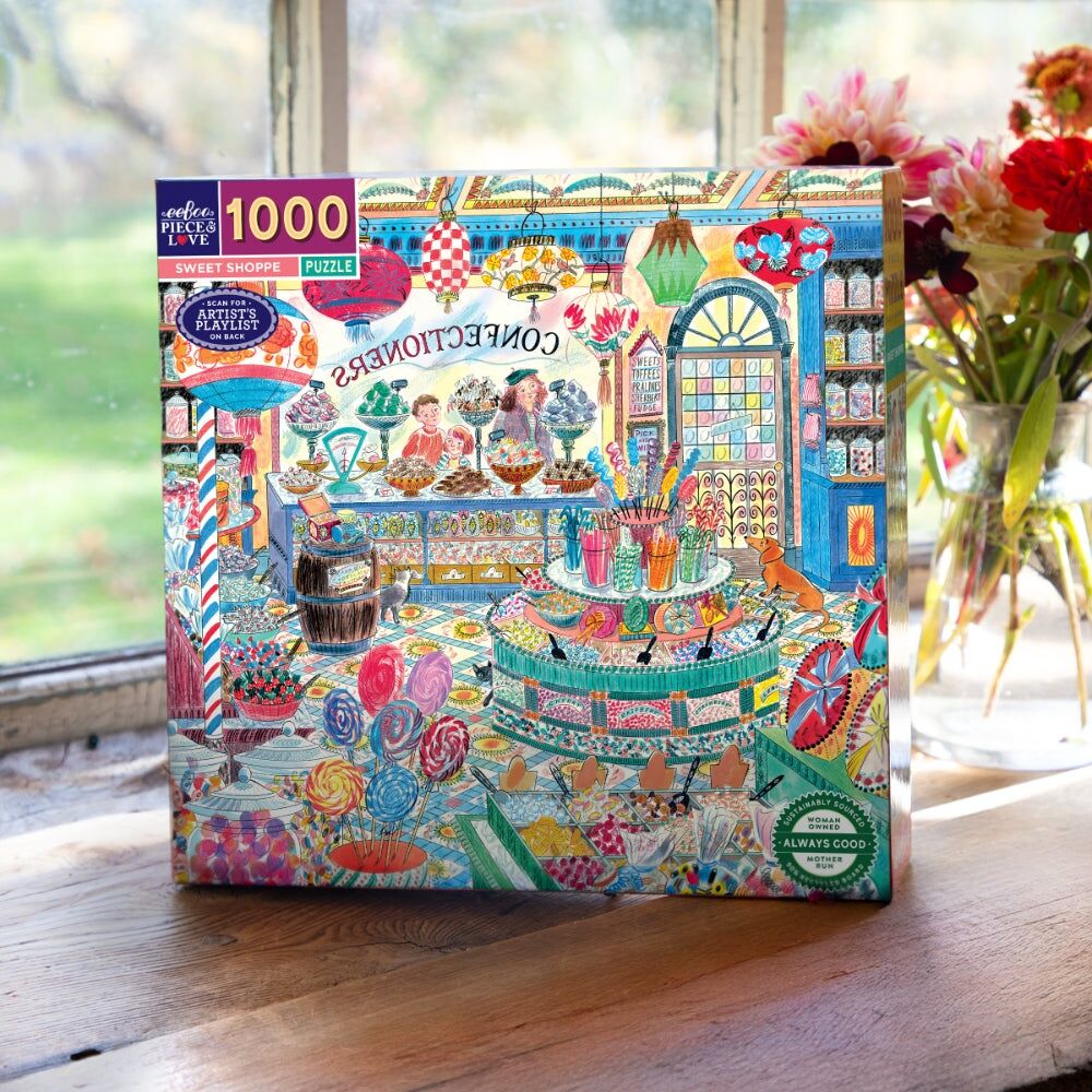 Eeboo Sweet Shoppe Puzzle Candy Store Scene Educational Play 8y+ (1000 Pieces) — image 4
