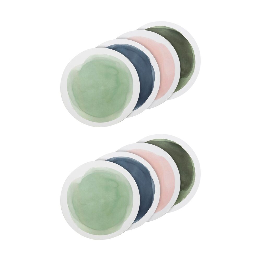 Ecology 4pc Ecology Watercolour Seaside Circle Dinner Placemat Earth Tones (2 Pack)