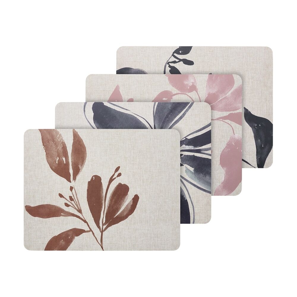 Ecology 4pc Ecology Hand Drawn Floral Cecile Rectangle Dinner Placemats 34x26.5cm (2 Pack) — image 2