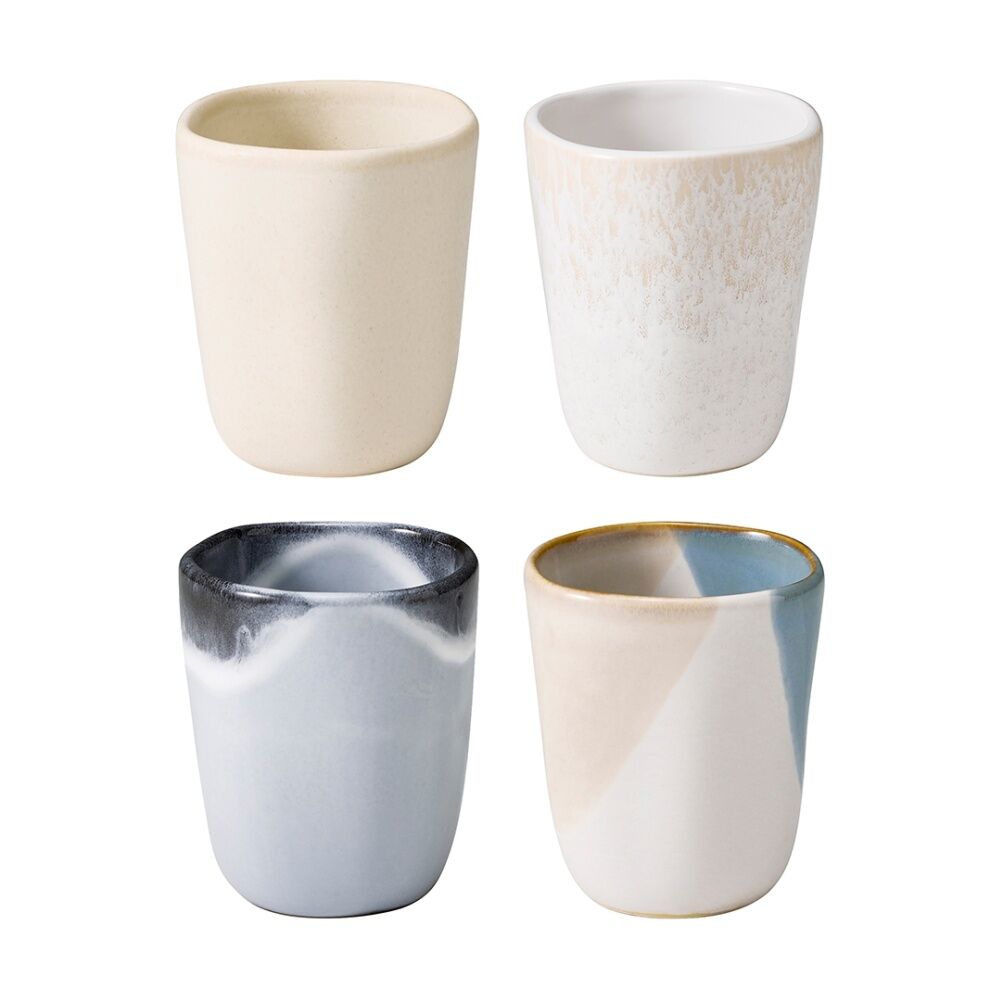 Ecology Fleuve Kitchenware Latte Cup Multicoloured 220ml (4 Pieces)