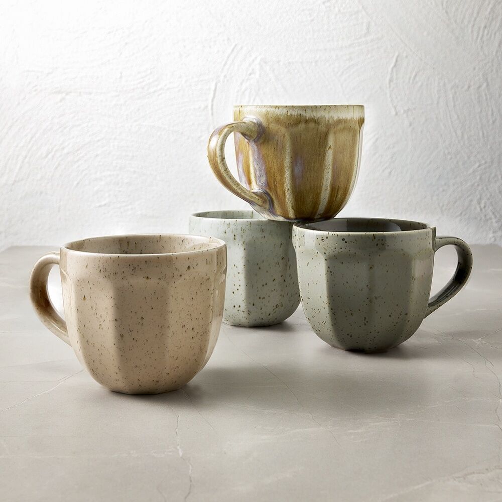 Ecology Prairie Kitchenware Coffee Mugs Speckled Earth Tones 300ml (4 Pieces) — image 2