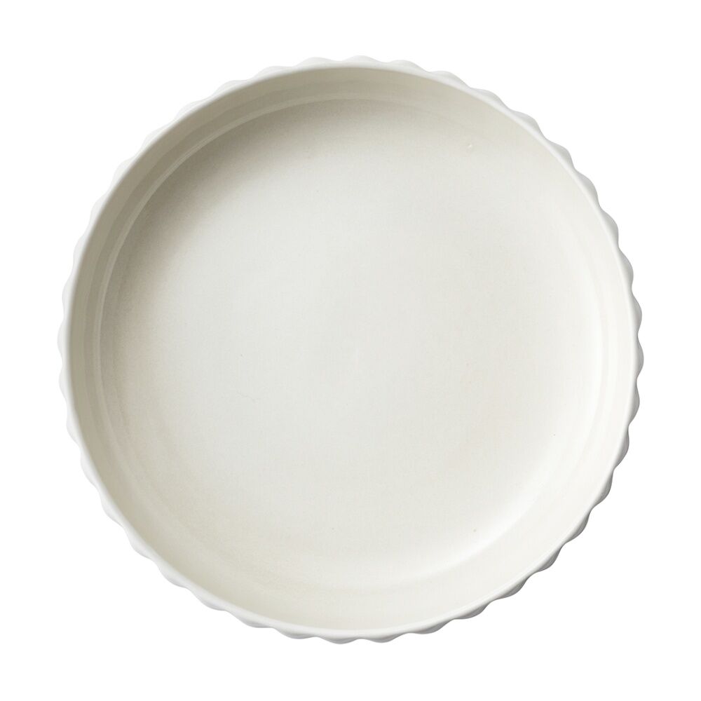 Ecology 22cm Ritual Rippled Porcelain Dinner Bowl Frost Off White — image 2