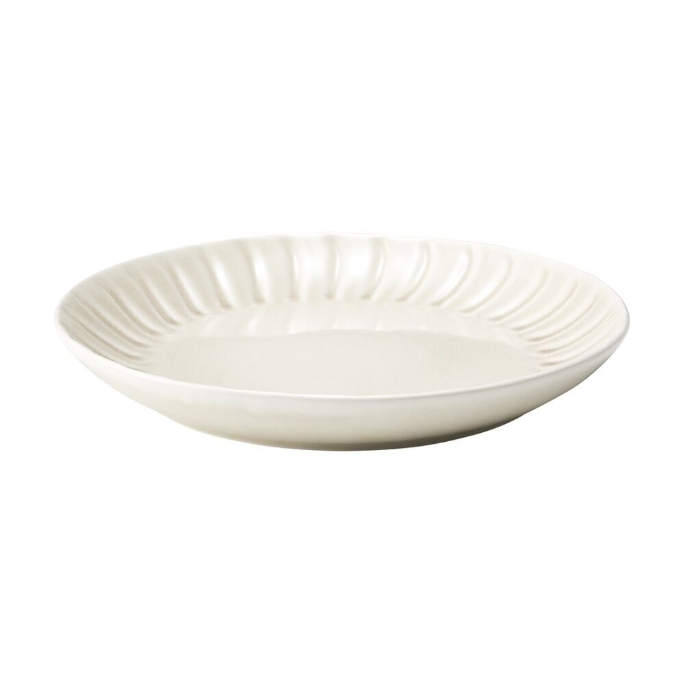 Ecology Ritual Rippled Porcelain Dinner Plate Frost Off White 26.5cm (2 Pack) — image 3