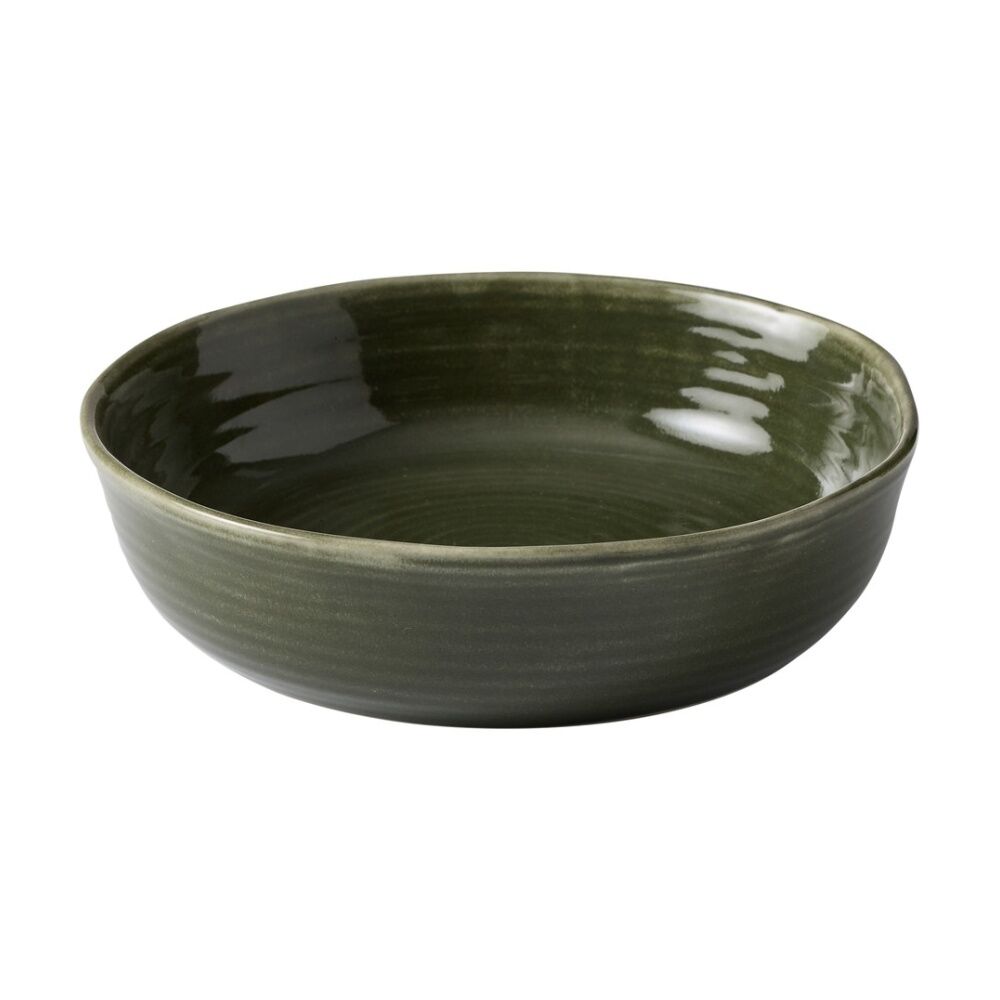 Ecology Ottawa Stoneware Dinner Bowl 22cm Moss Green Rustic Serveware (4 Pack) — image 2