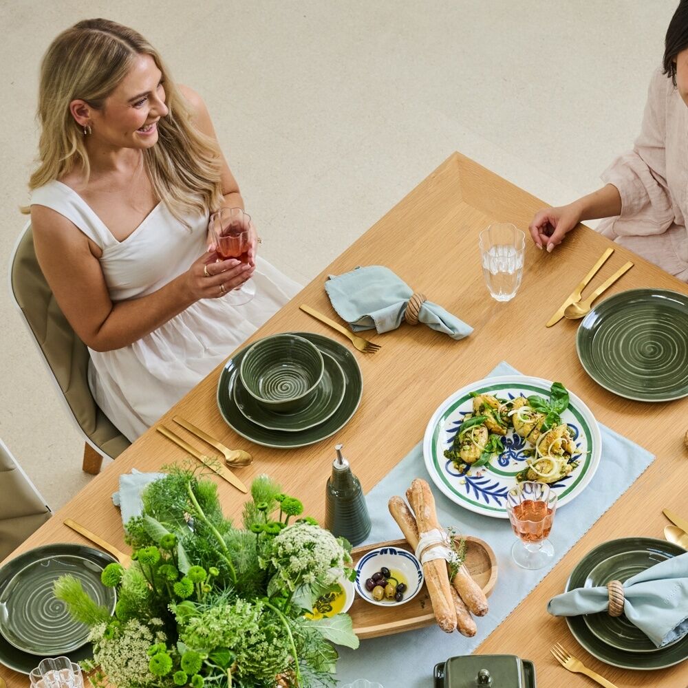 Ecology Ottawa Stoneware Dinner Bowl 22cm Moss Green Rustic Serveware (4 Pack) — image 6