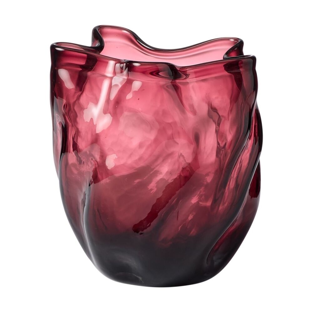 Ecology Tulip Vase Soda Lime Glass Home Decor Elderberry 17cm (2 Pack) — image 2