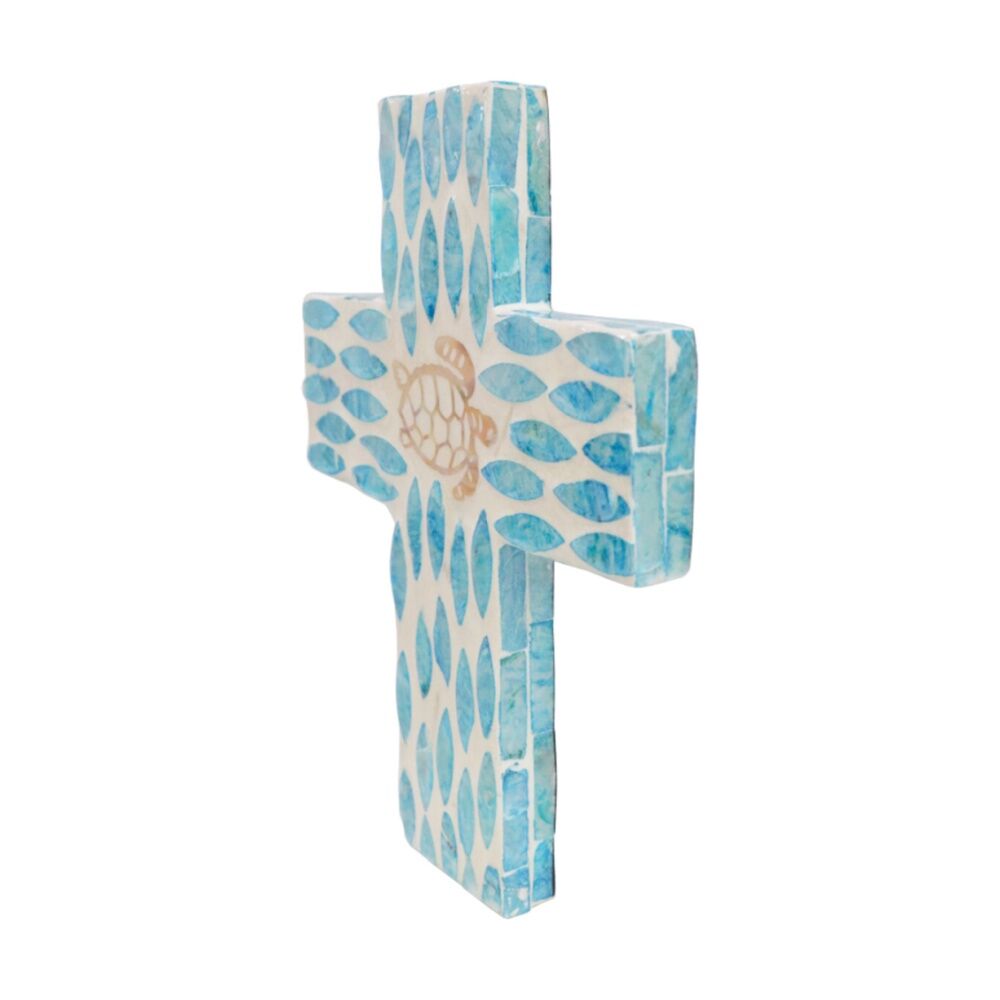LVD 21x16x2cm Medium Decorative Coastal Turtle Cross Home & Living Decor — image 2