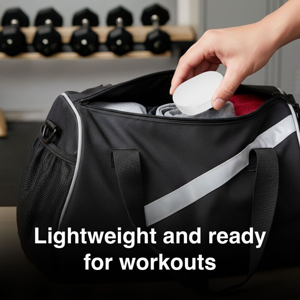 Laser White True Wireless In-Ear Earphones LED Display Bluetooth Stereo — image 9