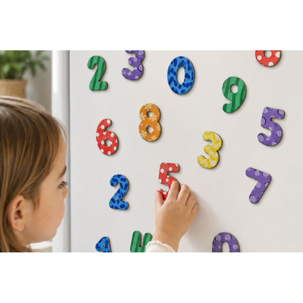 Koala Dream 50pc Koala Dream Kids 3y+ Fridge Friends Wooden Numbers & Shapes Magnets (2 Pack) — image 5
