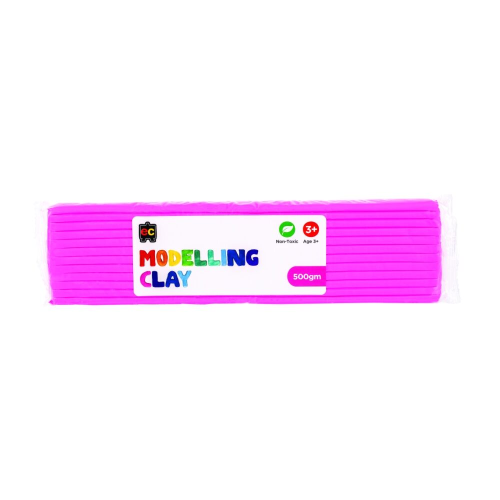 Educational Colours Modelling Clay Pink Kids Art/Craft 500gm 3y+ (5 Pack) — image 2