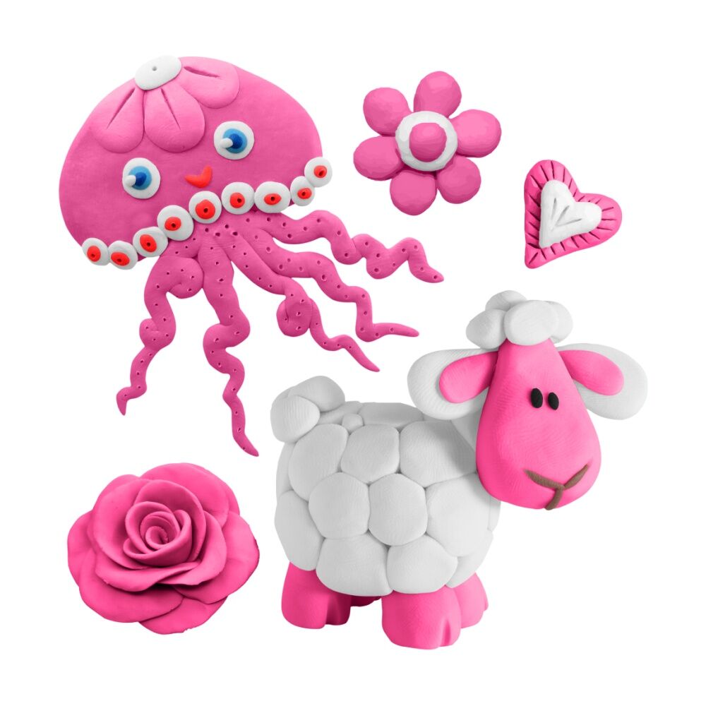 Educational Colours Modelling Clay Pink Kids Art/Craft 500gm 3y+ (5 Pack) — image 4