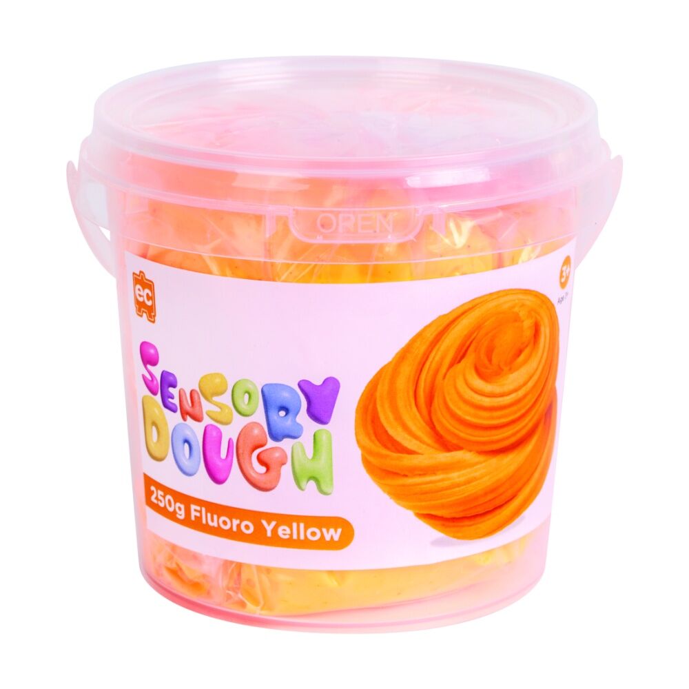 Educational Colours Sensory Dough Fluoro Orange Kids Craft/Art 250gm
