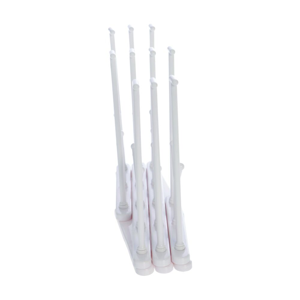 Dreambaby Foldable Baby Bottle Drying Rack Dishwasher Safe White (2 Pack) — image 6