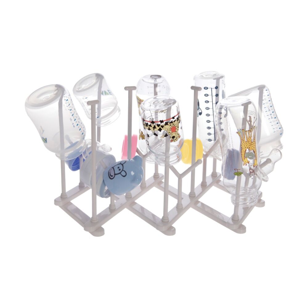 Dreambaby Foldable Baby Bottle Drying Rack Dishwasher Safe White Dreambaby — image 6