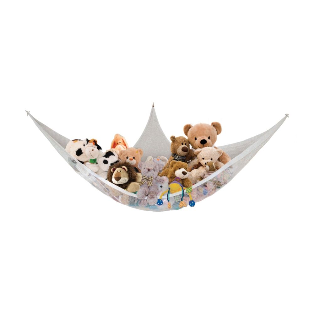 Dreambaby Jumbo Toy Hammock - Large Corner Toy Storage - Keeps Toys Off Floor - Wall Attachments Included