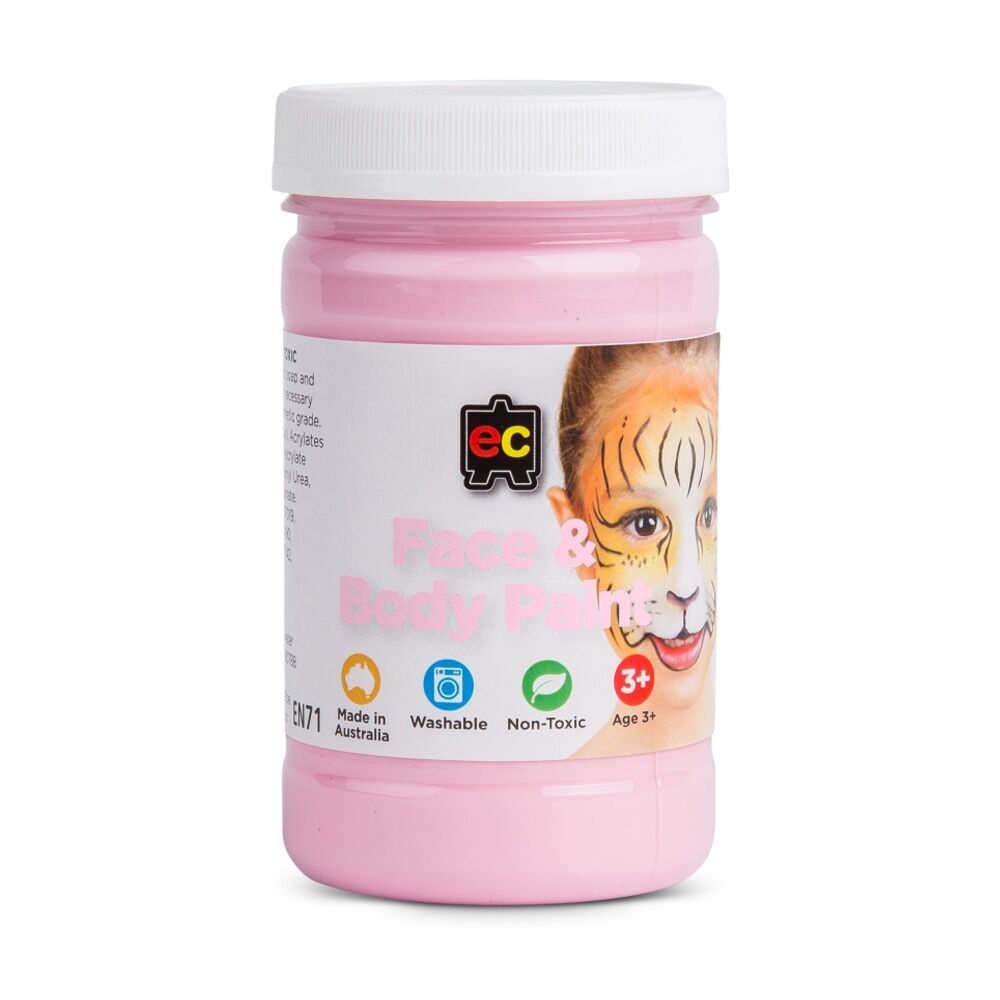 Educational Colours Washable Face Paint Pink Kids Art/Craft 175ml 3y+ (4 Pack) — image 2