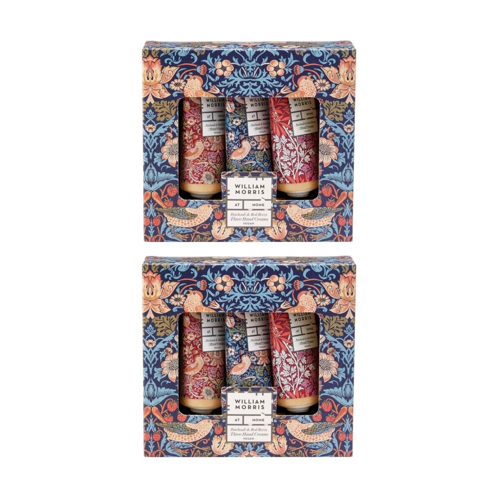 Heathcote & Ivory 3pc Heathcote & Ivory William Morris Strawberry Thief Hand Cream Set (2 Pack)