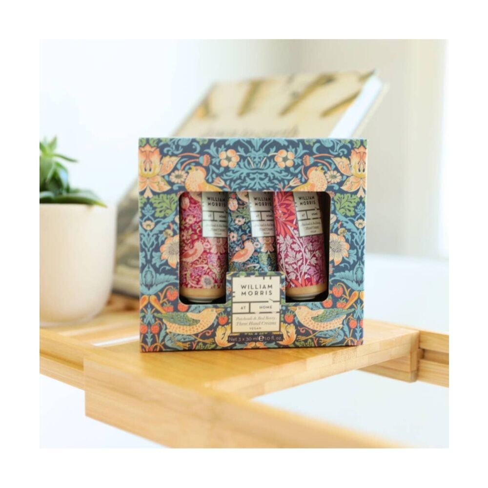 Heathcote & Ivory 3pc Heathcote & Ivory William Morris Strawberry Thief Hand Cream Set (2 Pack) — image 4