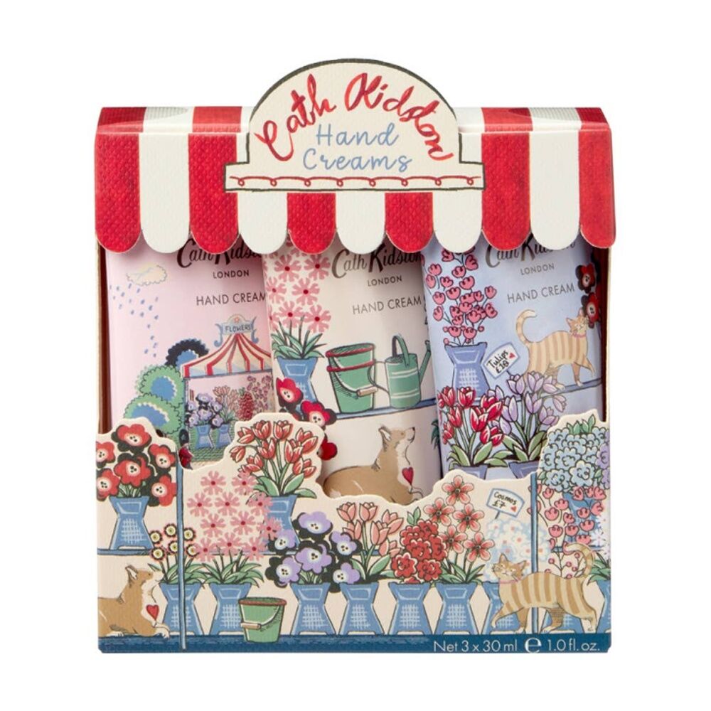 Heathcote & Ivory Cath Kidston Flower Market Hand Cream Set 30ml (3 Pieces)