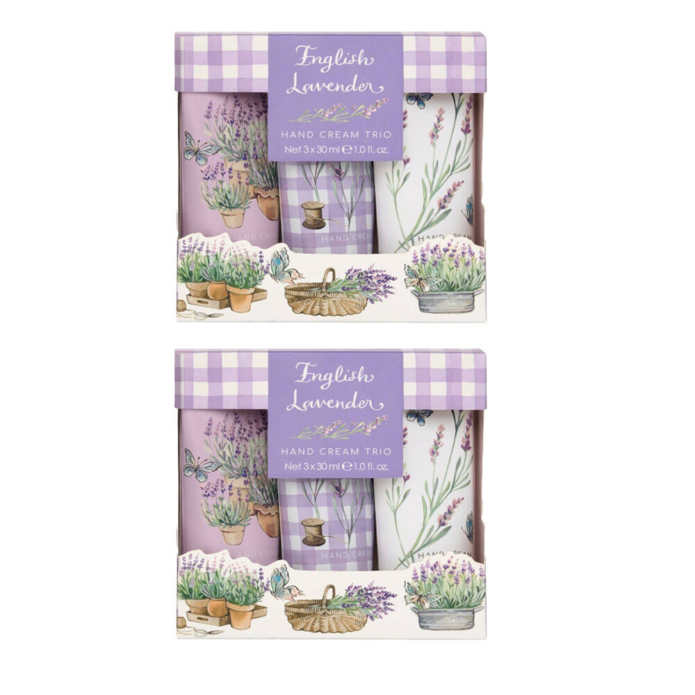 Heathcote & Ivory 3pc Heathcote & Ivory English Lavender Hand Cream Trio Travel 30ml (2 Pack)