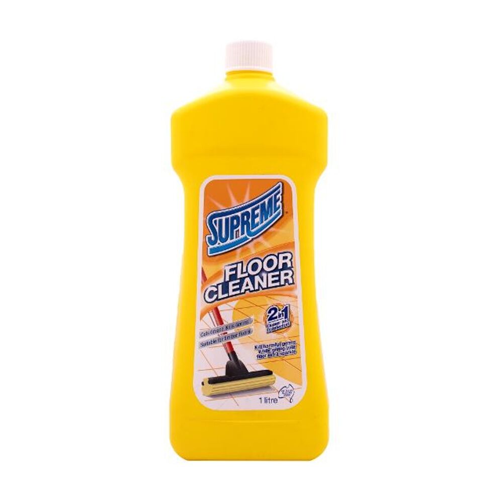 Supreme 2-in-1 All Hard Floor Cleaner & Disinfectant Liquid 1L (16 Pack) — image 2