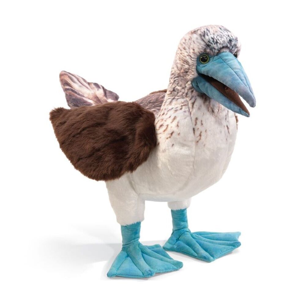 Folkmanis Blue Footed Booby Puppet Soft Plush Interactive Toy 3 Years Plus Folkmanis
