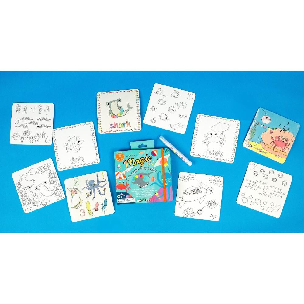 Floss & Rock Magic Water Colouring Ocean Reusable Colour-In Set 3y+ 19x — image 3