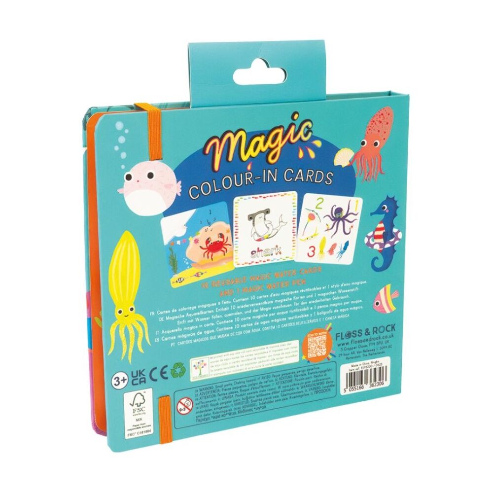 Floss & Rock Magic Water Colouring Ocean Reusable Colour-In Set 3y+ 19x — image 4