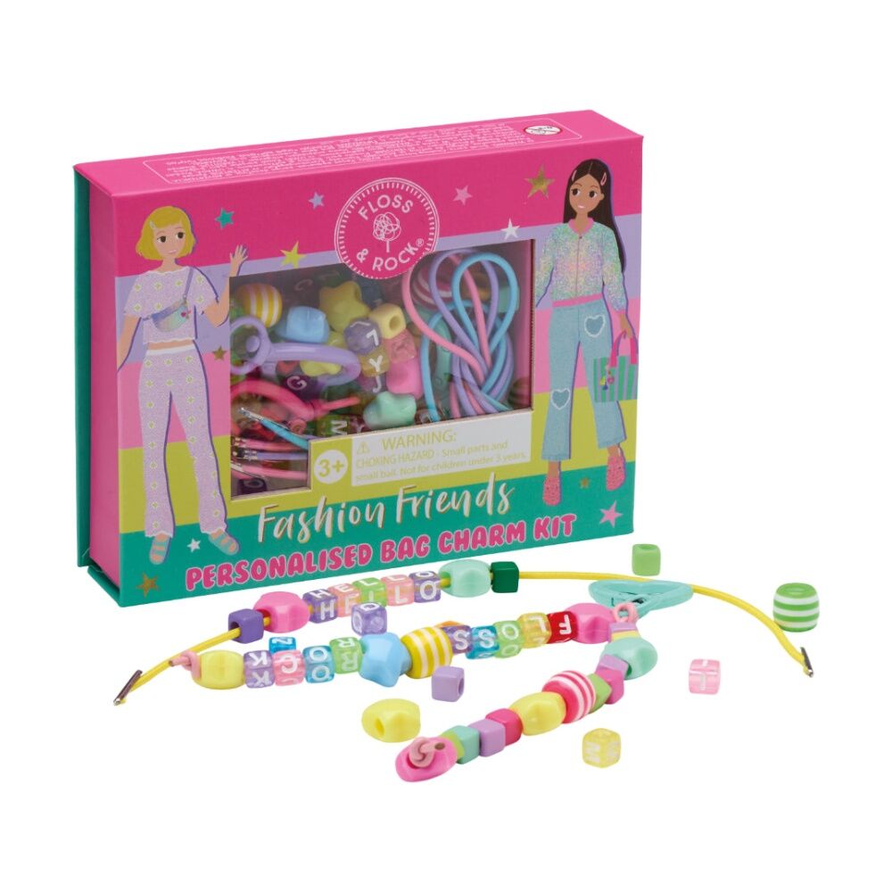 Floss & Rock Kids 5y+ Fashion Friends Bag Charm Kit Creative Craft Play Personalised Accessories Fun Crafting — image 2