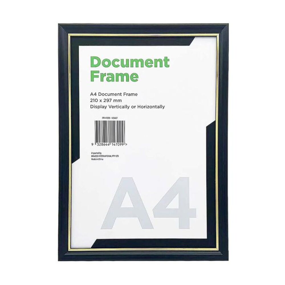 Braz A4 Certificate Document Image Photo Frame 29.7x21cm Gold Silver (6 Pack) — image 2