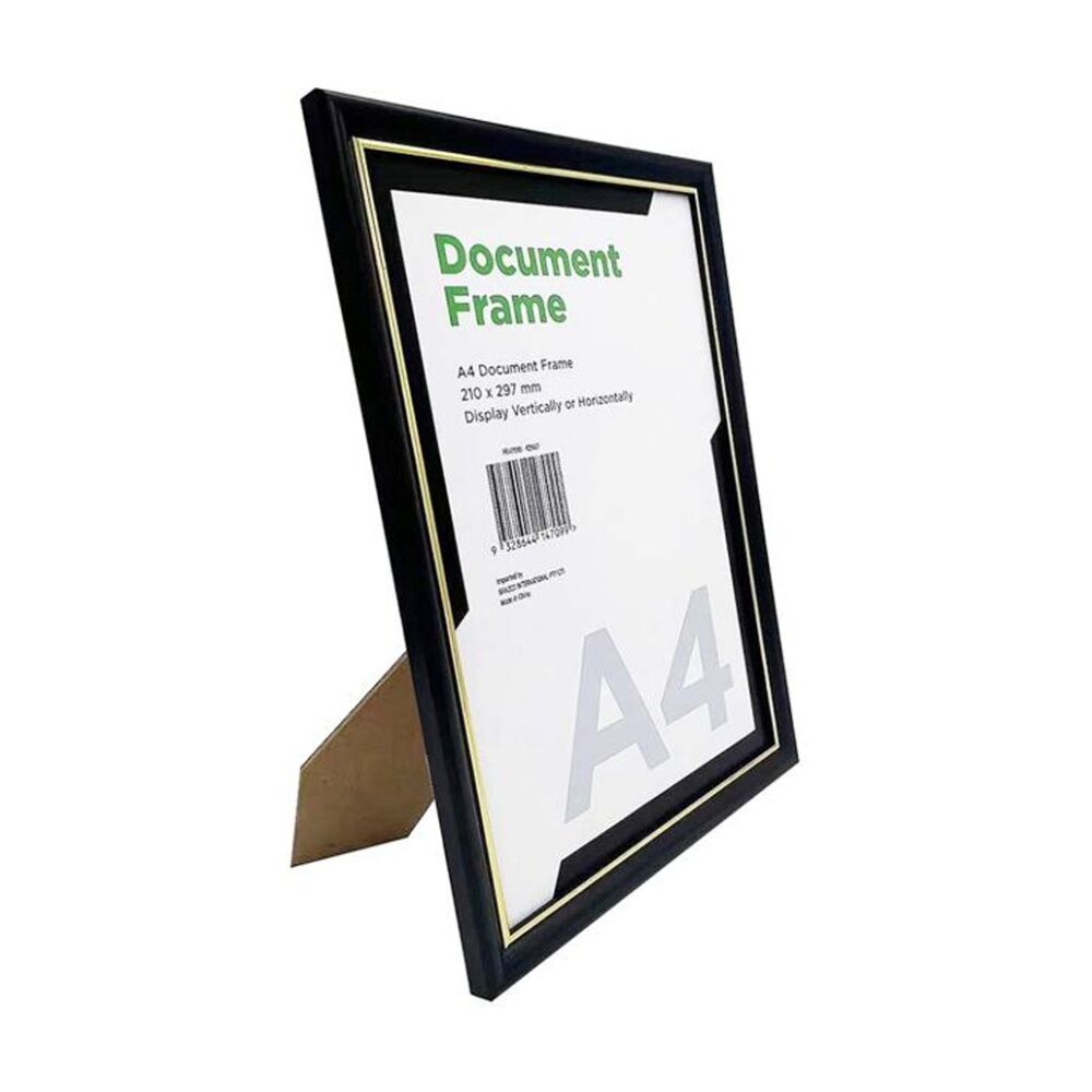 Braz A4 Certificate Document Image Photo Frame 29.7x21cm Gold Silver (6 Pack) — image 3