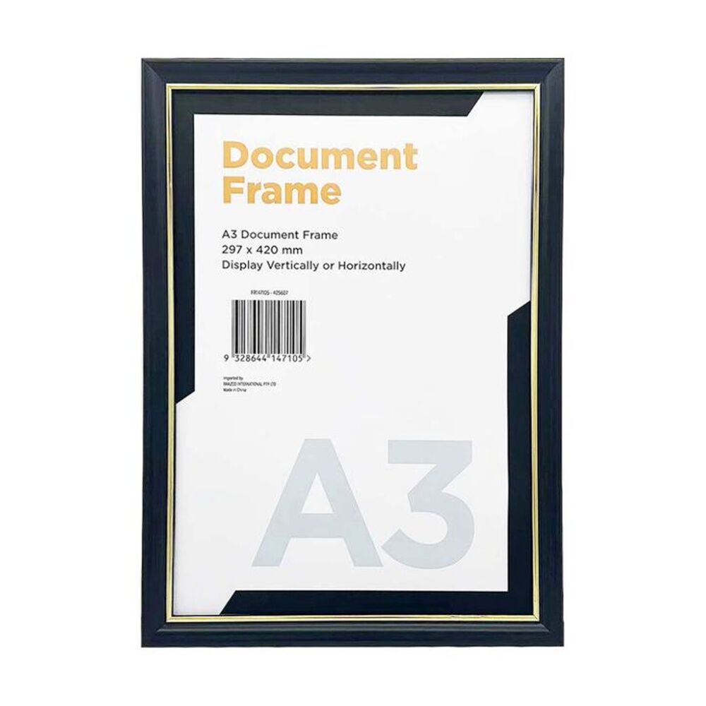 Braz A3 Certificate Document Image Photo Frame 297x420mm Gold Silver (8 Pack) — image 2