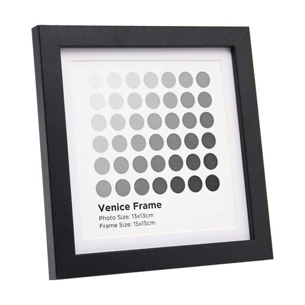 Braz Venice Image Photo Document Display Frame 15x15cm Black (12 Pack) — image 3