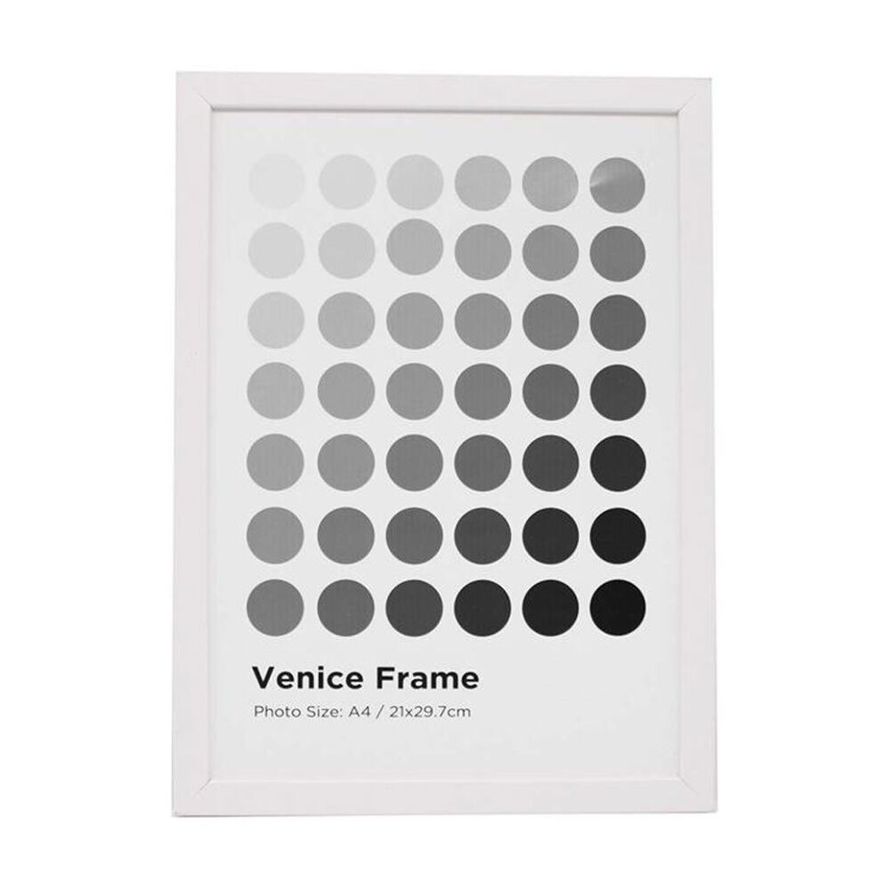 Braz 29.7x21cm A4 Venice Image Photo Document Display Frame — White