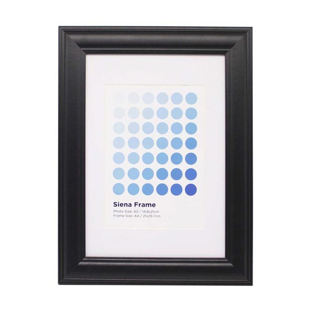 Braz A4 Siena Image Photo Document Display Frame 29.7x21cm Black (8 Pack) — image 2
