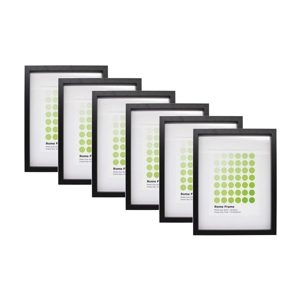 Braz Rome Image Photo Document Display Frame 27.9x35.6cm Black (6 Pack)