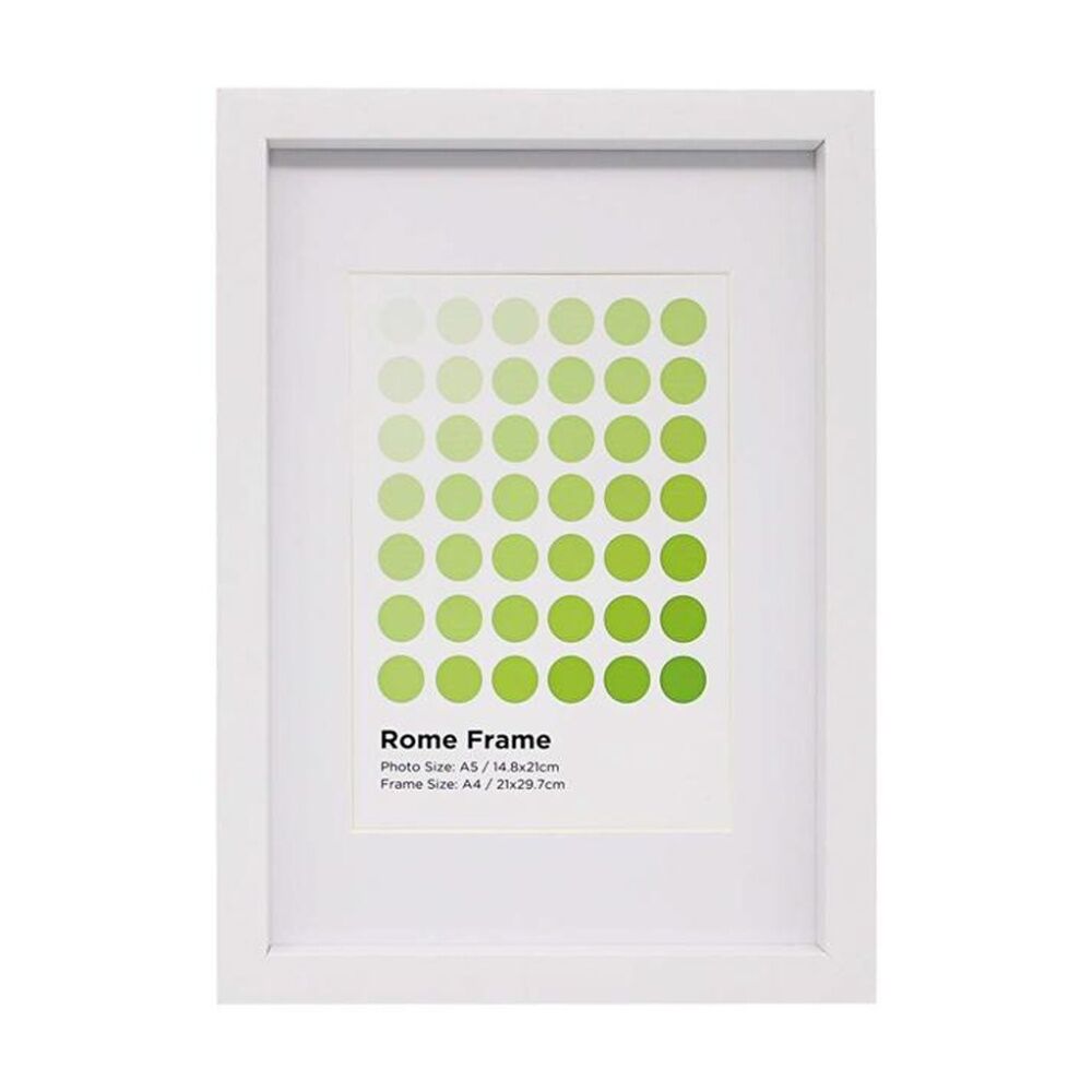Braz A4 Rome Image Photo Document Display Frame 29.7x21cm White (3 Pack) — image 2