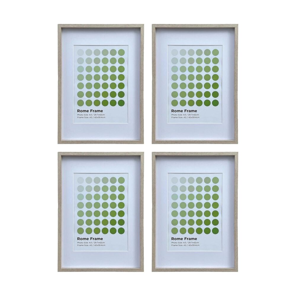 Braz A2 Rome Image Photo Document Display Frame 42x59.4cm Beech (4 Pack)