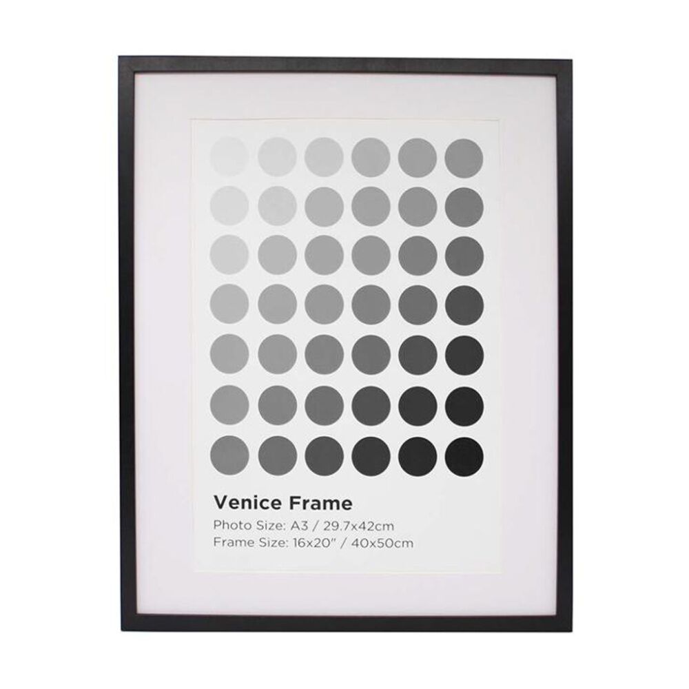 Braz Venice Image Photo Document Display Frame 40x50cm Black (2 Pack) — image 2