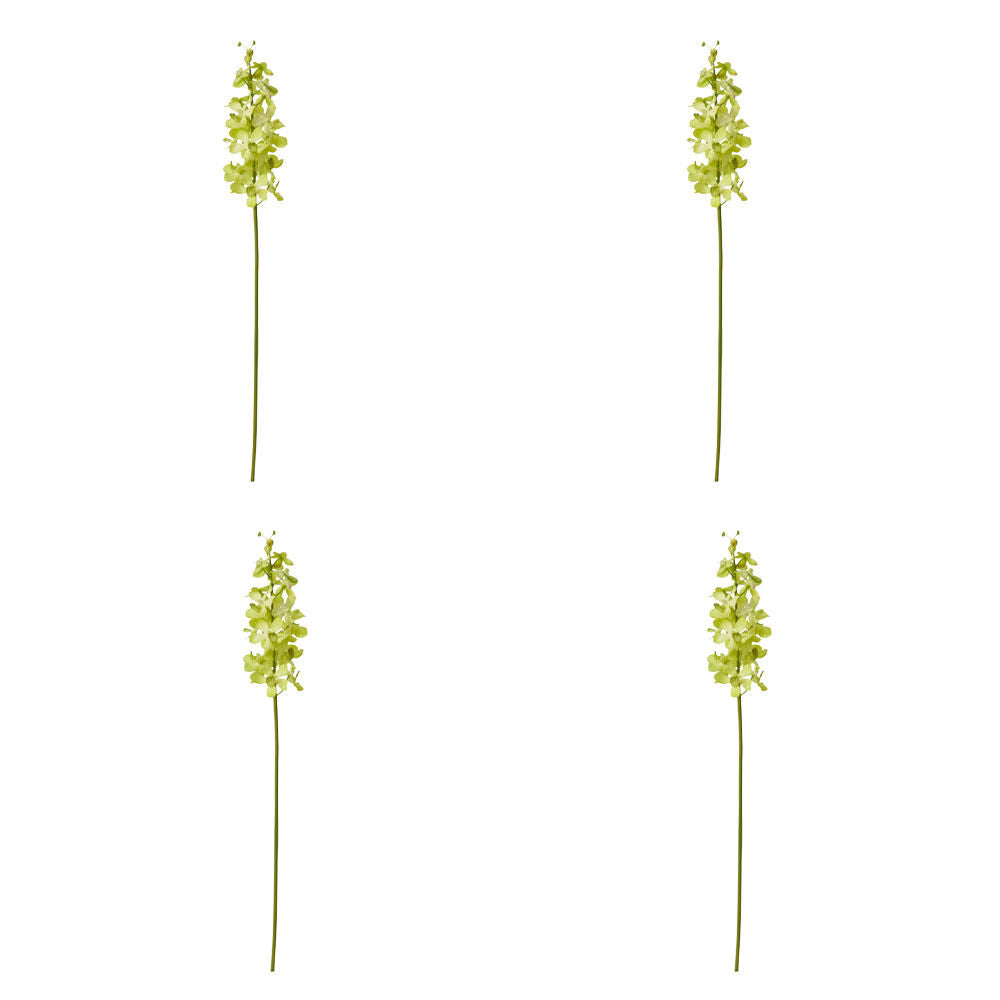E Style Orchid Vanda Stem Artificial Floral Decoration Green 9x10x69cm (4 Pack)
