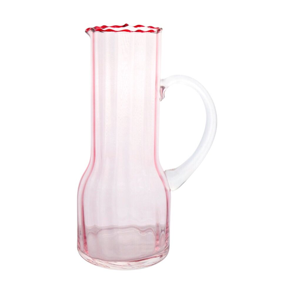 LVD 21x14.12.5cm Pink Poppy Water Glass Jug Home/Kitchen Tableware Decor