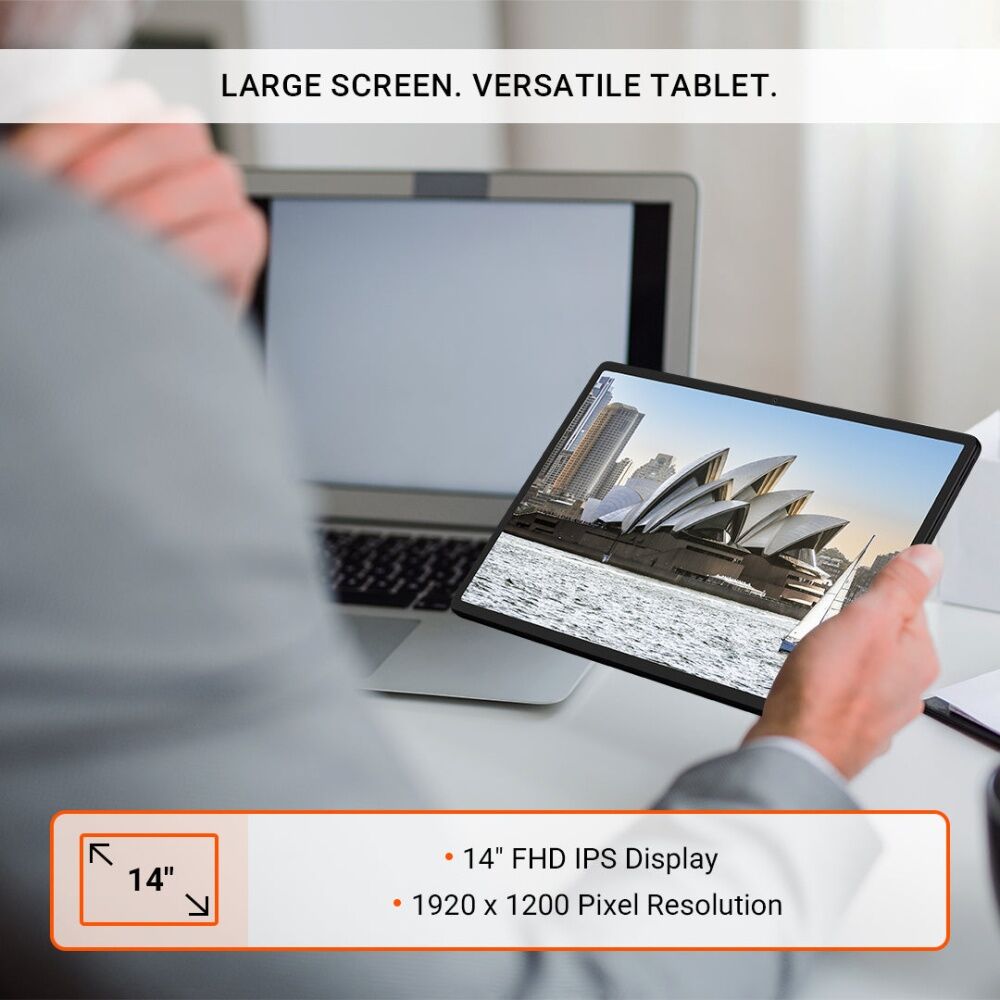 Gigaset X14 Tablet 128GB Storage 14in IPS Screen 6GB RAM Android 16 w/ Case Gigaset — image 3