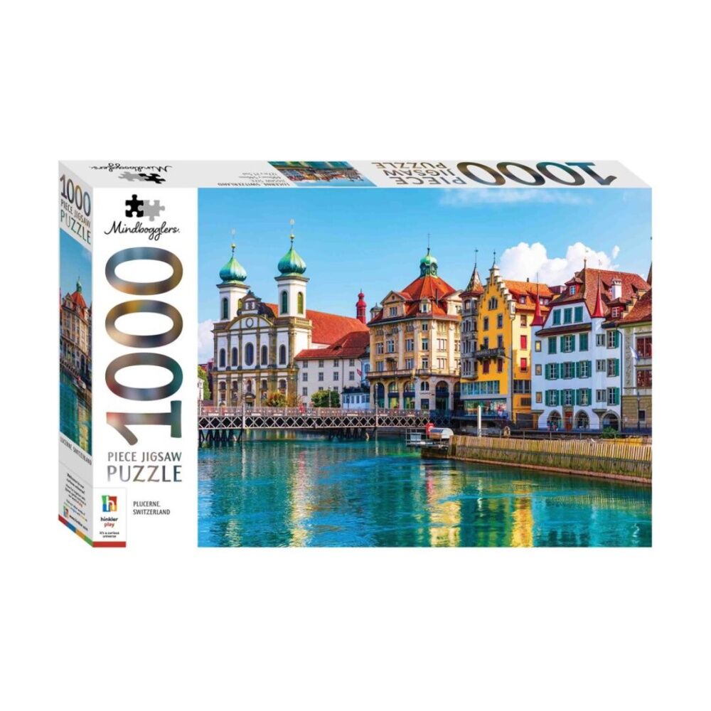 Hinkler Mindbogglers Plucerne Switzerland Jigsaw Puzzle Enthusiasts (1000 Pieces)