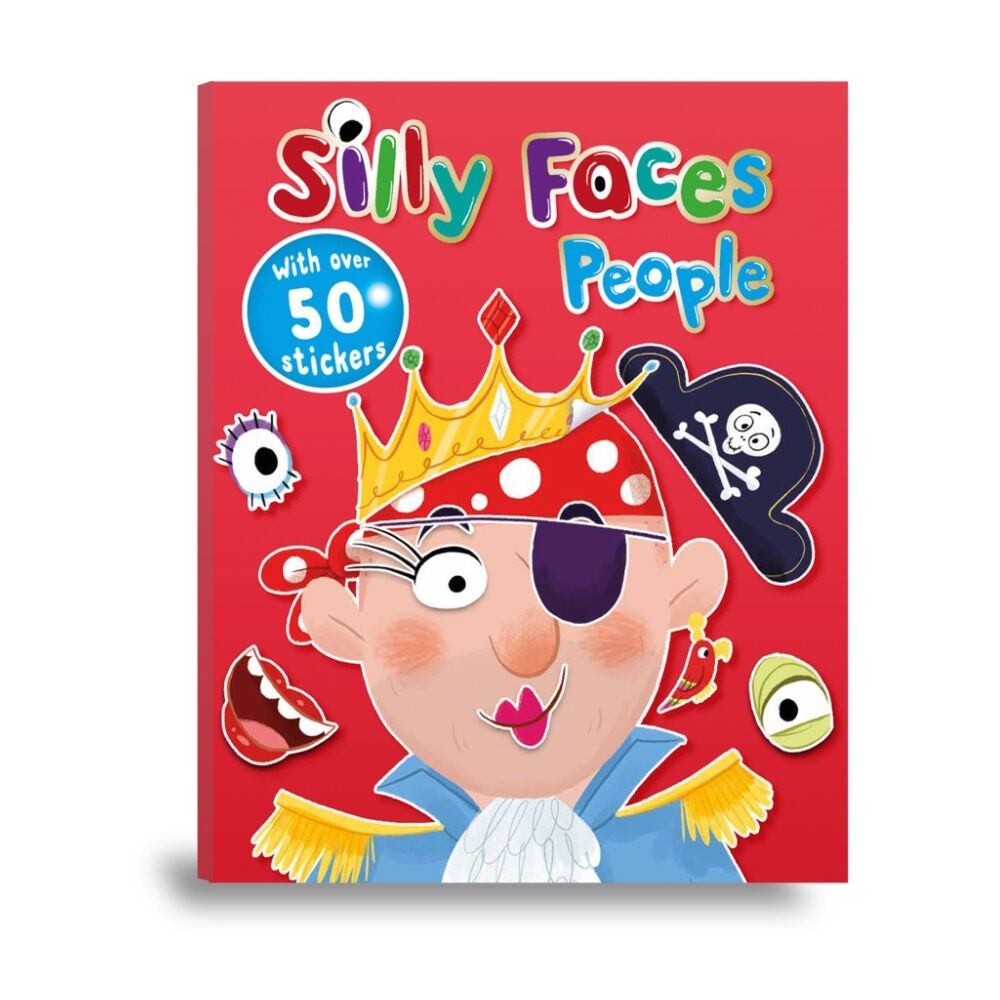 Hinkler Silly Faces People Funny Sticker Book Children's 50 Stickers