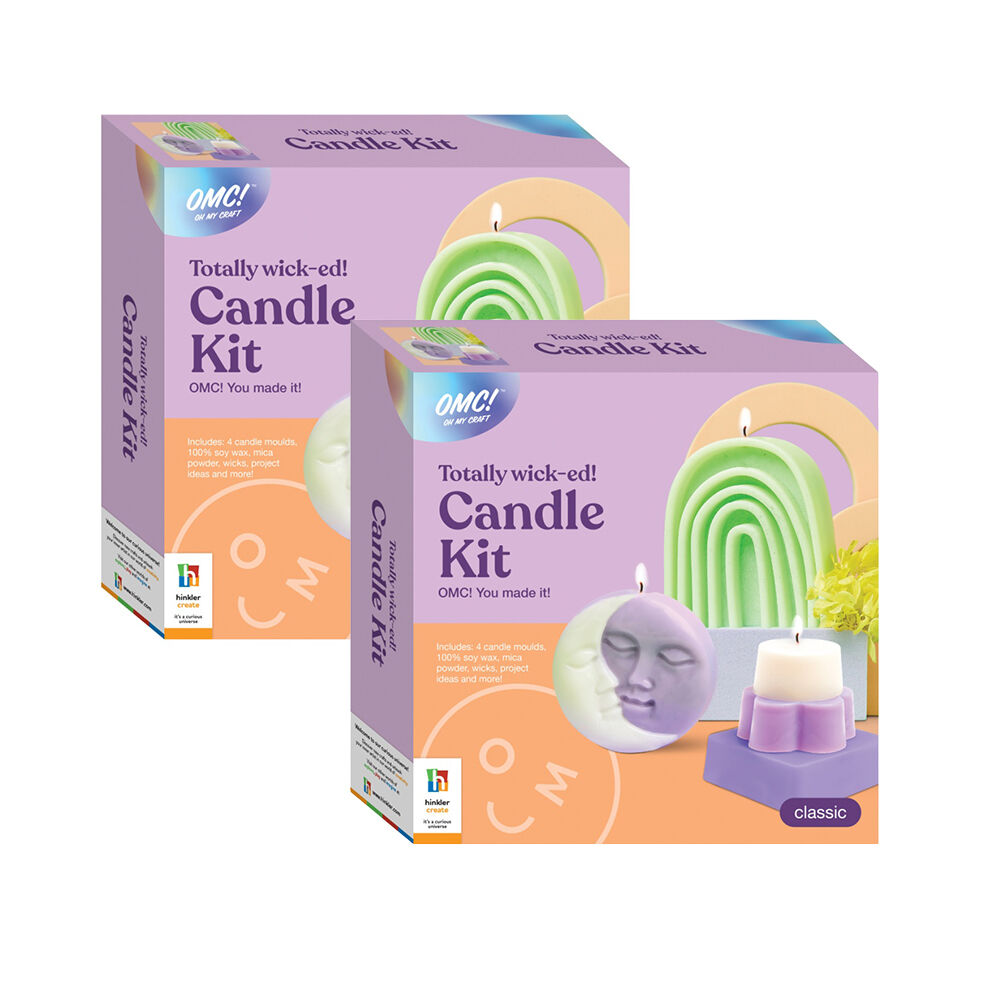 Hinkler OMC Totally Wicked Candle Kit Making Soy Wax Craft (2 Pack)