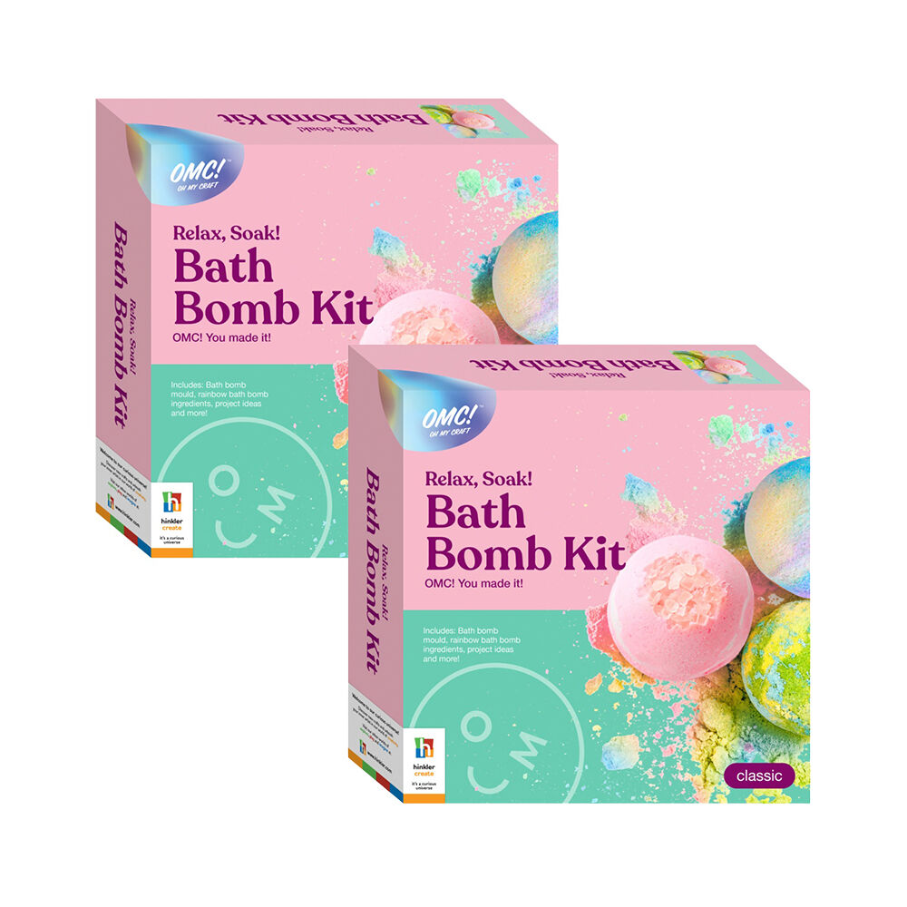 Hinkler OMC Relax Soak Bath Bomb Kit Making Australia DIY (2 Pack)