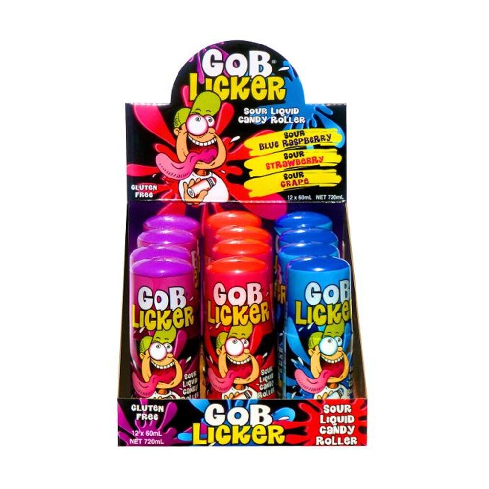 Gob Licker Sour 60ml Fruit Flavour Gummies/Lollies - Assorted — image 2