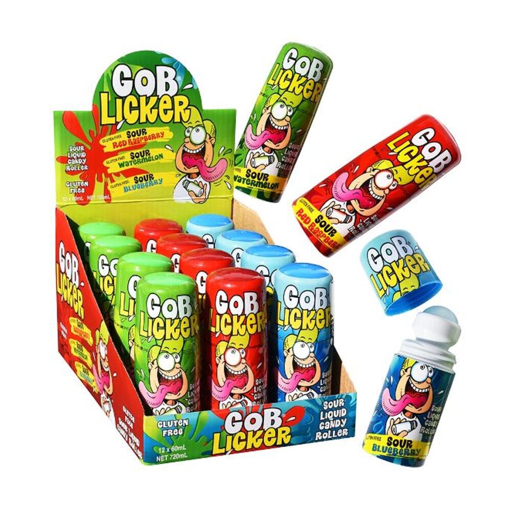 Gob Licker Sour Watermelon Blueberry 60ml Fruit Flavour Lollies - Assorted — image 2